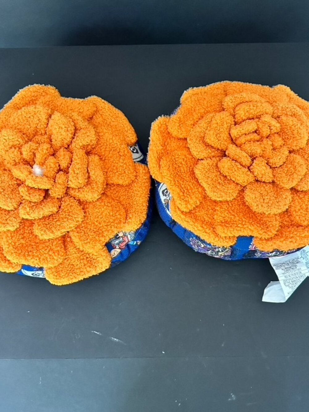 Disney Parks Pixar COCO Marigold Flower Throw Pillows Set of 2 NEW